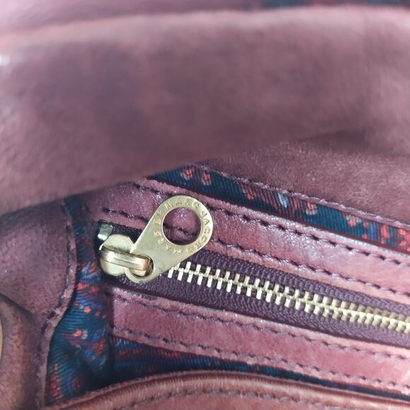 Marc By Marc Jacobs Brown Leather Push Lock Flap Closure Chain Strap Hobo Bag - Picture 14 of 16